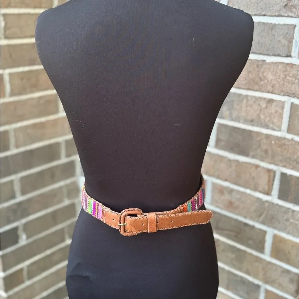Lands' End Multicolor Striped Women's Belt